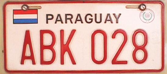 Chapa diplomatica paraguay